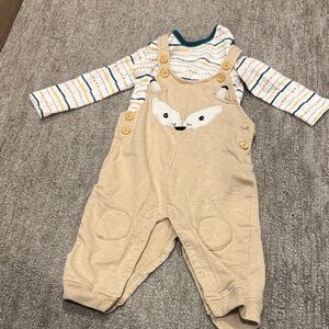 Koala Kids Cream and Blue Striped Shirt